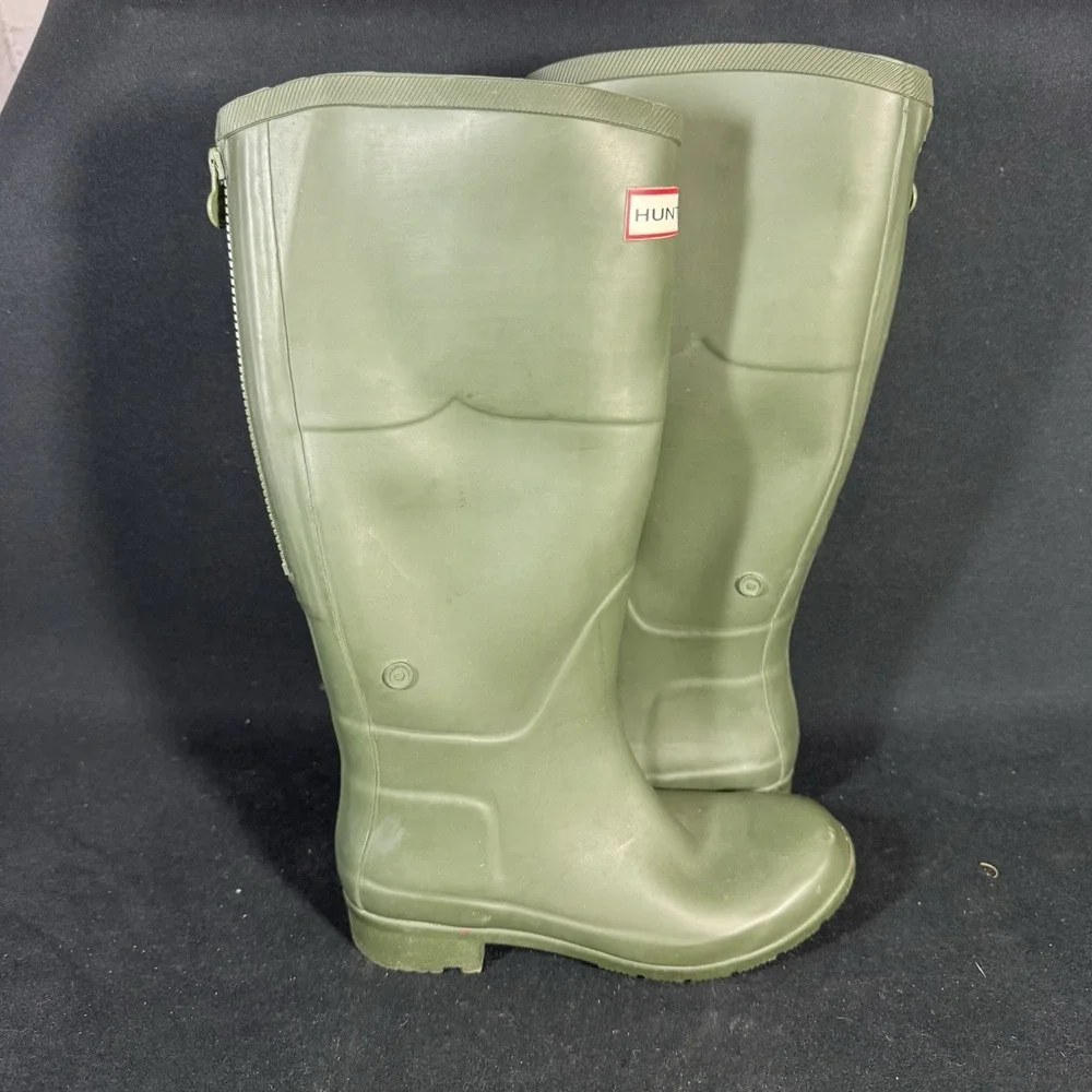 Women's Hunter US Size 6 Army Green Tall HUNTER Rain Boots
